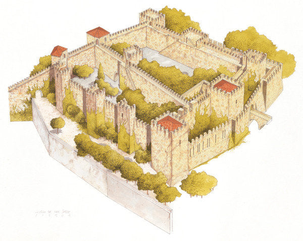Detail of San Jorge castle. Lisboa, Portugal by Fernando Aznar Cenamor