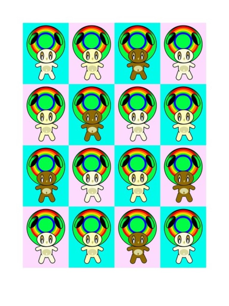 Detail of Rainbow children, 2014 by Johan Lilja