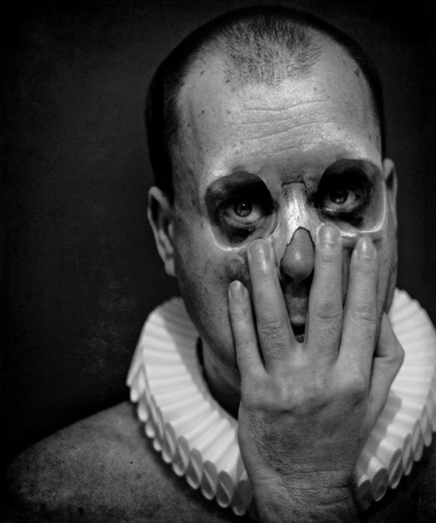 Detail of A clowns death, 2014 by Johan Lilja