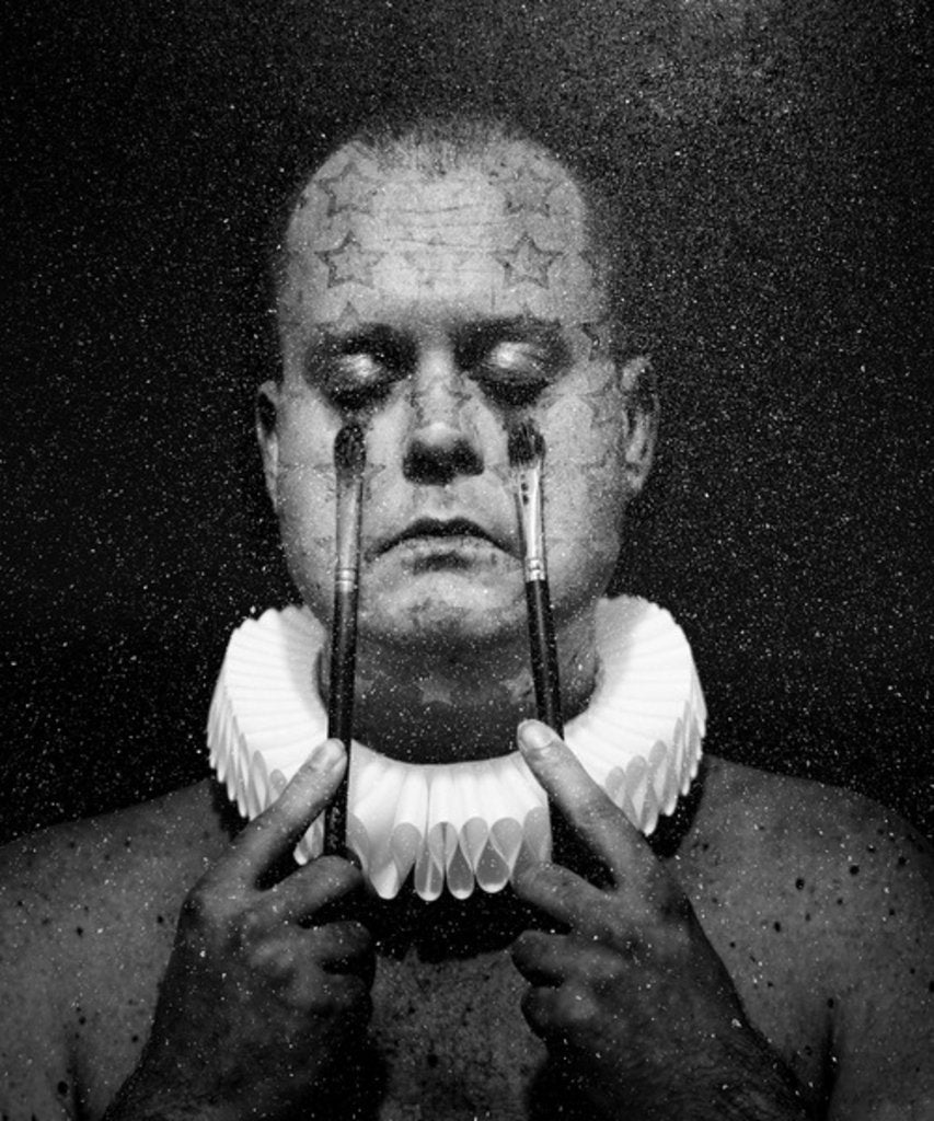 Detail of A clowns death, 2016 by Johan Lilja