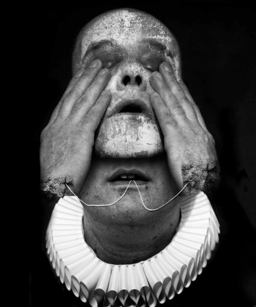 Detail of A clowns death, 2016 by Johan Lilja