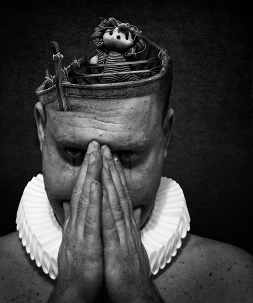 Detail of A clowns death, 2014 by Johan Lilja