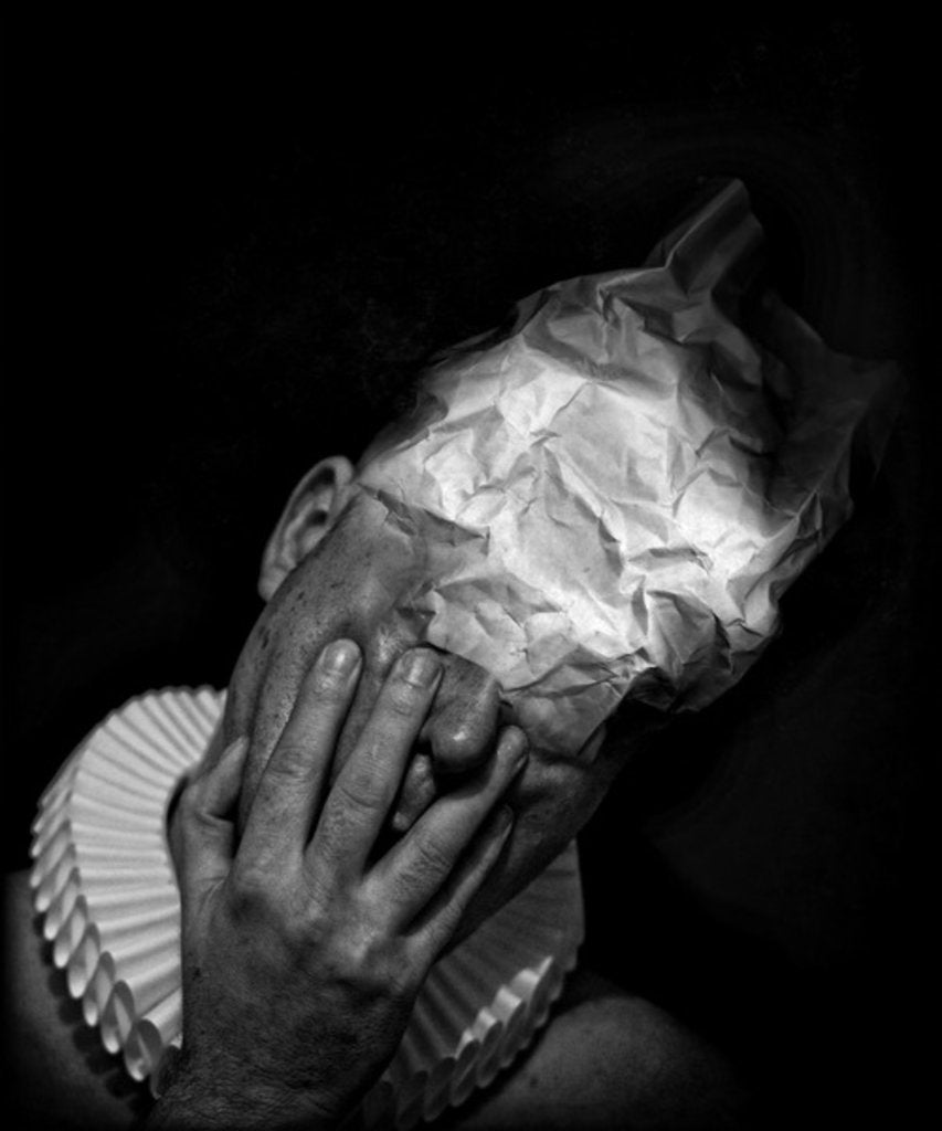 Detail of A clowns death, 2014 by Johan Lilja