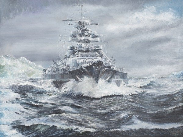 Detail of Bismarck off Greenland coast, 23 May 1941, 2007 by Vincent Alexander Booth