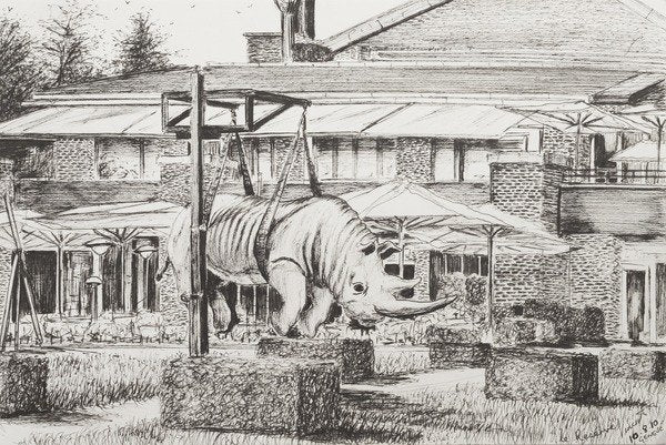 Detail of Hotel 'La Reserve' Geneva, 2010 by Vincent Alexander Booth