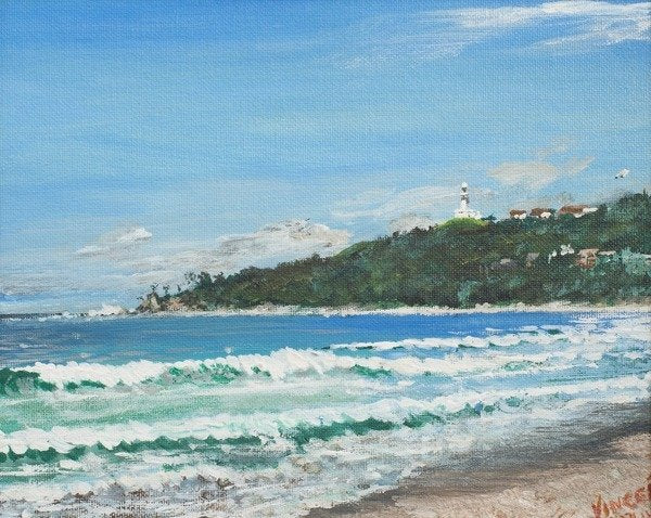 Detail of Byron Bay Australia, 1998 by Vincent Alexander Booth