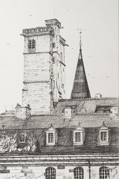 Detail of Dijon Rooftops, France, 2008, by Vincent Alexander Booth