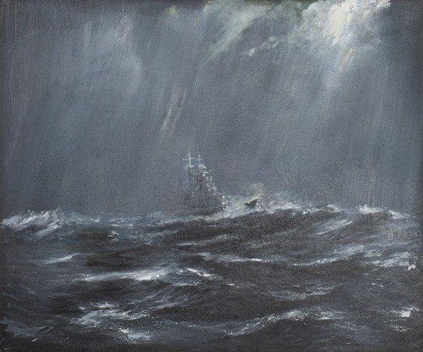Detail of Gneisenau in a Storm North Sea 1940, 2006 by Vincent Alexander Booth