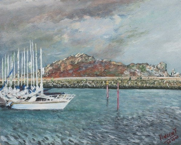 Detail of Howth Ireland, 2001, by Vincent Alexander Booth