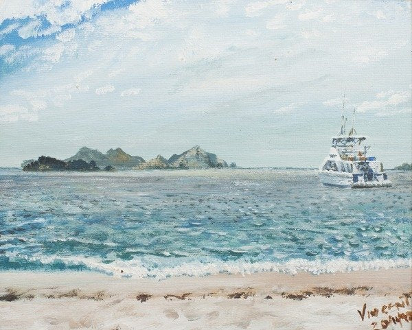 Detail of Whitsunday Islands Australia, 1998 by Vincent Alexander Booth
