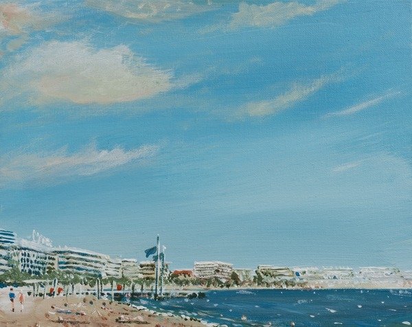 Detail of Cannes Sea Front, 2014 by Vincent Alexander Booth