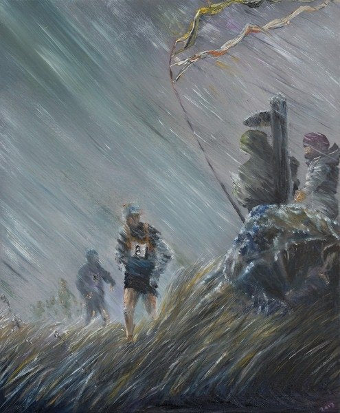 Detail of Almost lost, 2014 by Vincent Alexander Booth