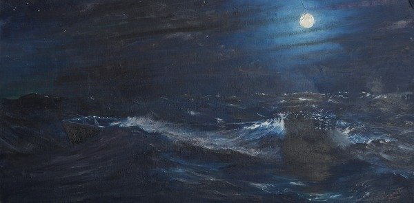 Detail of The Tell tale Moon, 1995 by Vincent Alexander Booth