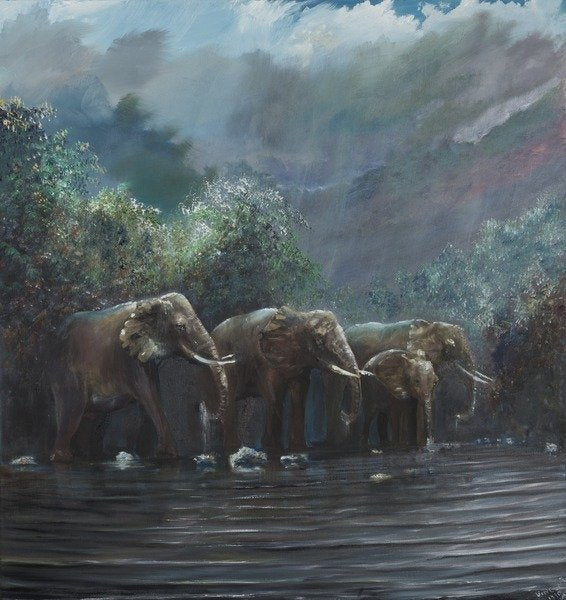 Detail of Welcome Waters, 1990 by Vincent Alexander Booth