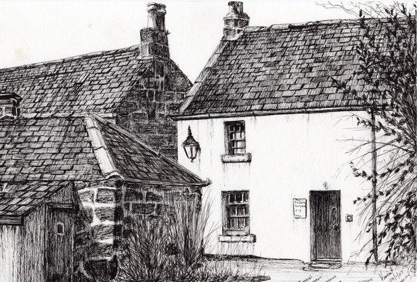 Detail of W.M.Barrie's birthplace, 2007 by Vincent Alexander Booth