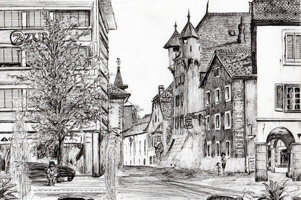 Detail of Sierre Switzerland, 2012 by Vincent Alexander Booth