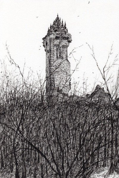 Detail of Wallace monument, 2007 by Vincent Alexander Booth