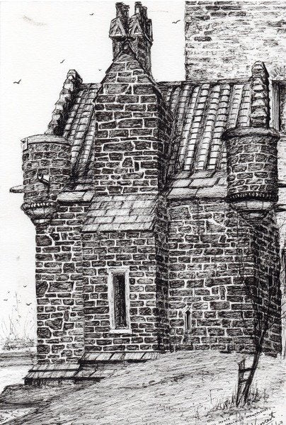 Detail of Wallace monument the small house, 2007 by Vincent Alexander Booth