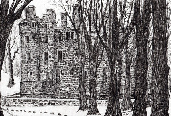 Detail of Huntly Castle Scotland, 2007 by Vincent Alexander Booth