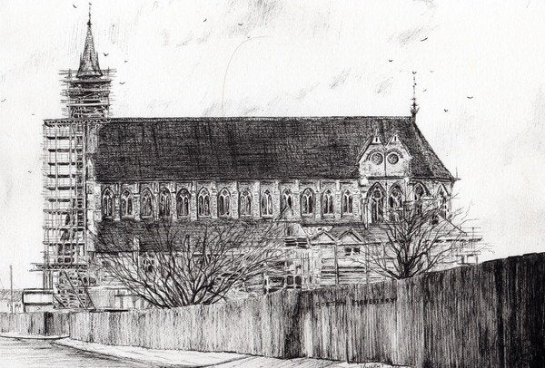 Detail of Gorton Monastery, 2006 by Vincent Alexander Booth