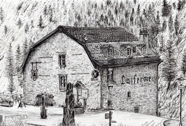 Detail of Zinal Switzerland, 2009 by Vincent Alexander Booth