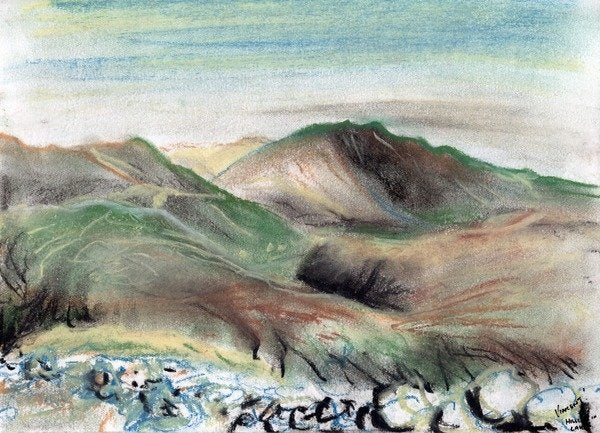 Detail of Hills in the Lake District, 2005 by Vincent Alexander Booth