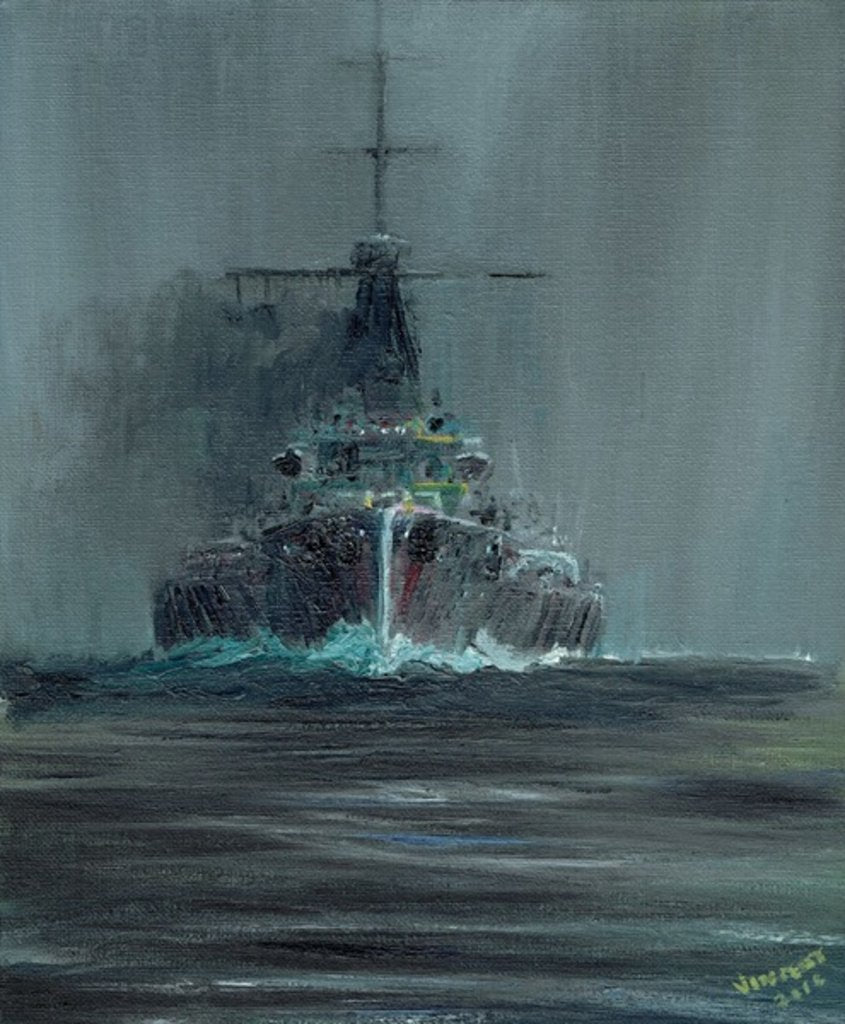 Detail of Dreadnought 1907, 2016 by Vincent Alexander Booth