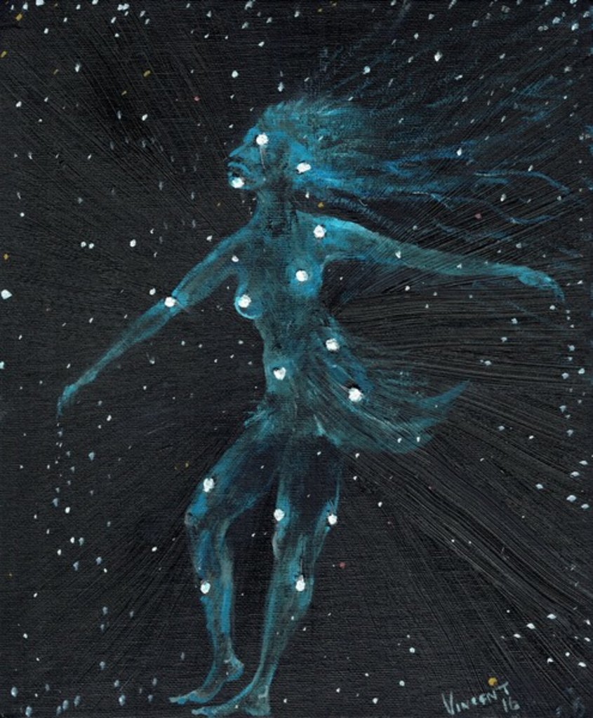 Detail of Star sign Virgo, 2016 by Vincent Alexander Booth