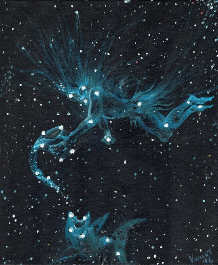Detail of Star sign Aquarius, 2016 by Vincent Alexander Booth