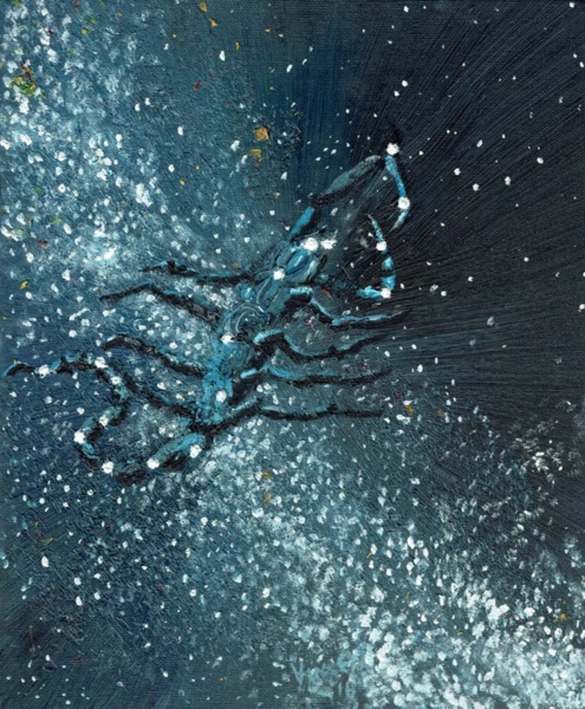 Detail of Star sign Scorpio, 2016 by Vincent Alexander Booth