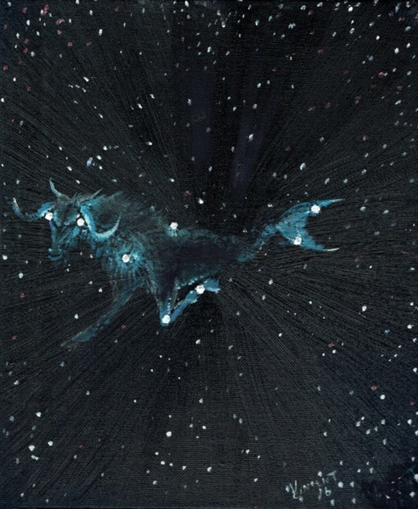 Detail of Star sign Capricorn, 2016 by Vincent Alexander Booth