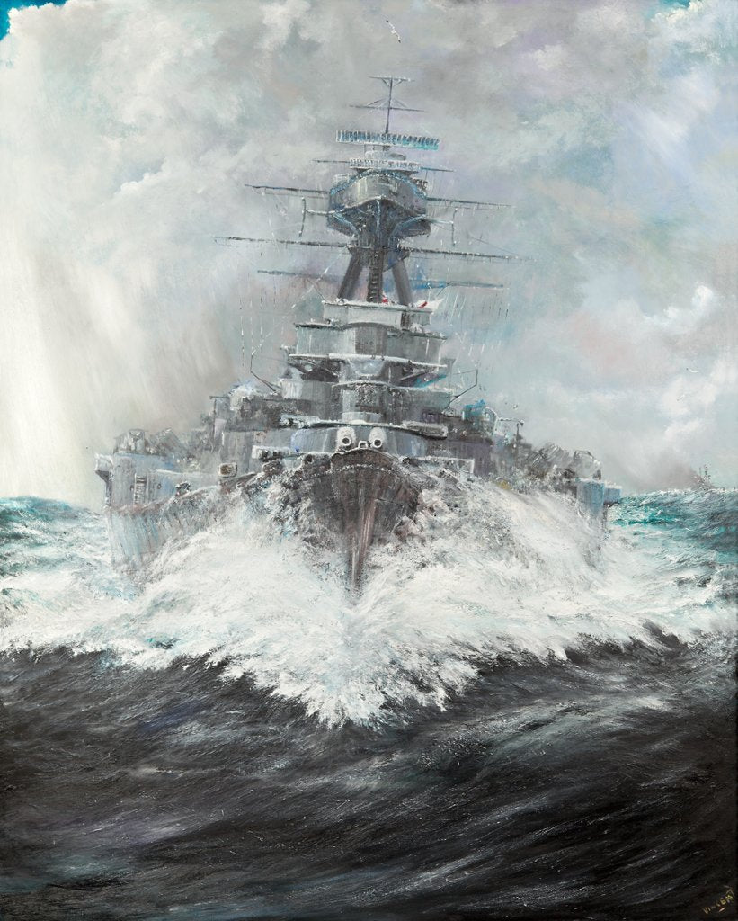 Detail of HMS Hood, 2016 by Vincent Alexander Booth