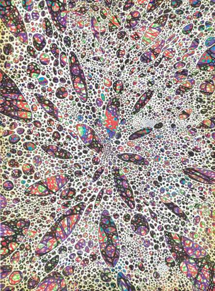 Detail of Stars give birth to Colour, 2016 by Vincent Alexander Booth