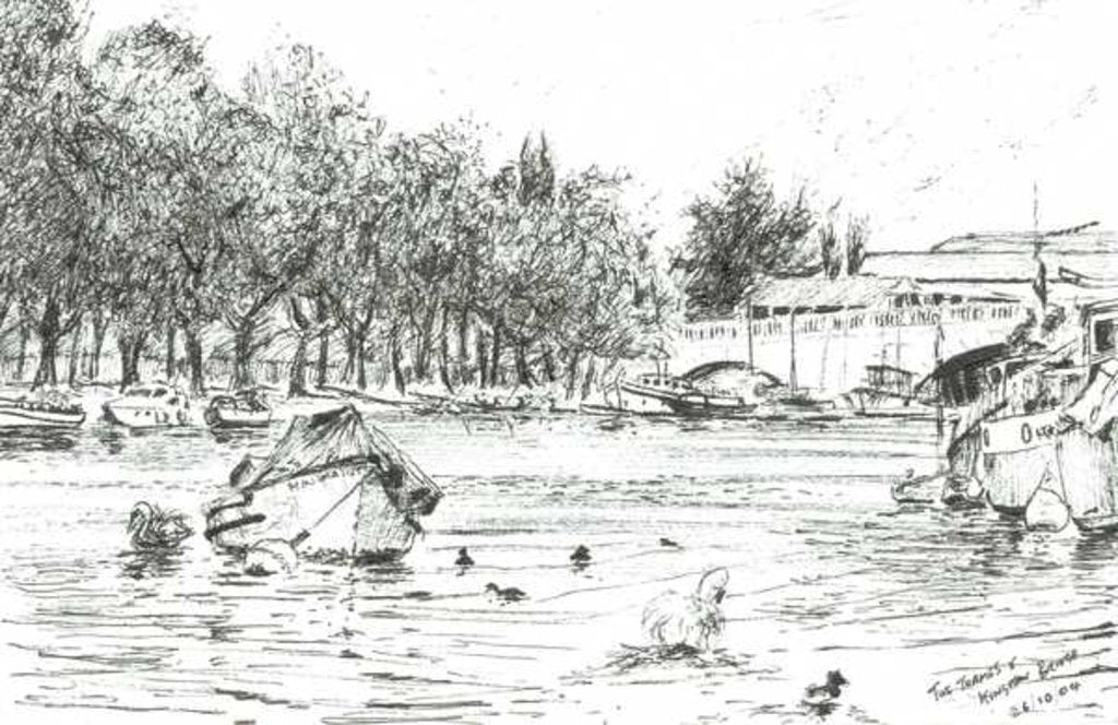 Detail of Kingston Bridge London, 2004 by Vincent Alexander Booth