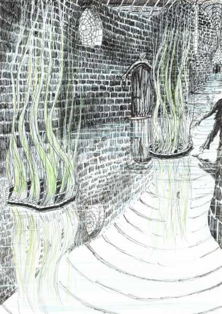 Detail of The Castle in the Forest of Findhorn, vents, 2006, by Vincent Alexander Booth