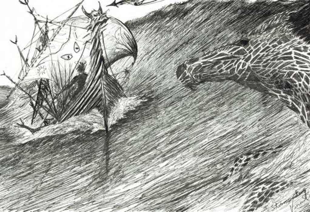 Detail of Storm Creators Atlantic, 2012 by Vincent Alexander Booth