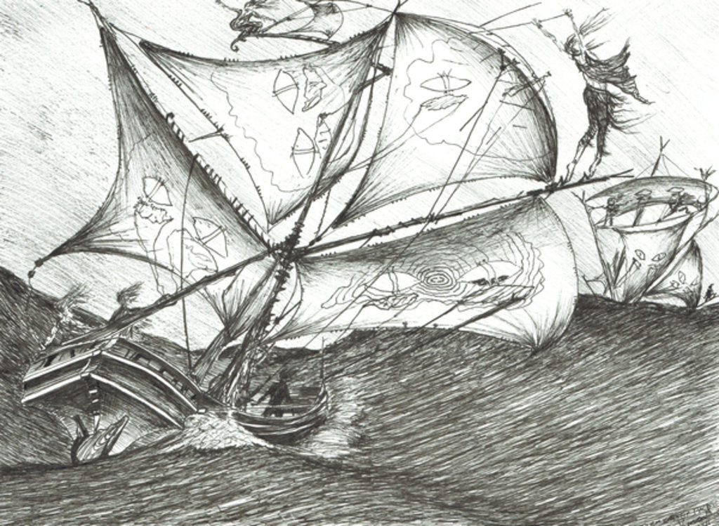 Detail of Storm Creators Indian Ocean, 2017 by Vincent Alexander Booth