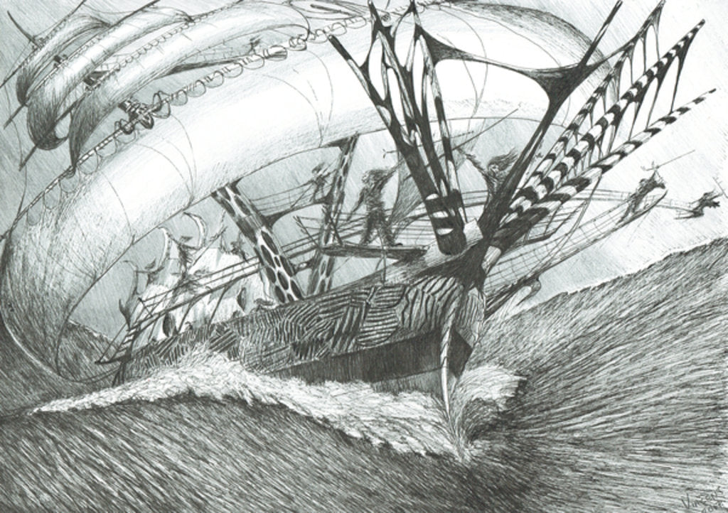 Detail of Storm Creators Antarctic Ocean, 2017 by Vincent Alexander Booth