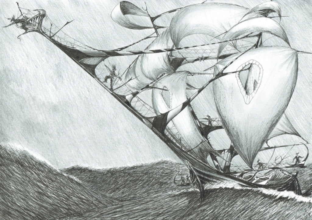 Detail of Storm Creators Caspian Sea, 2017 by Vincent Alexander Booth