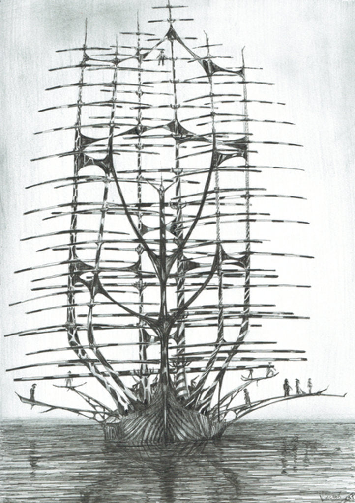 Detail of Storm creators Sea of Japan, 2017 by Vincent Alexander Booth