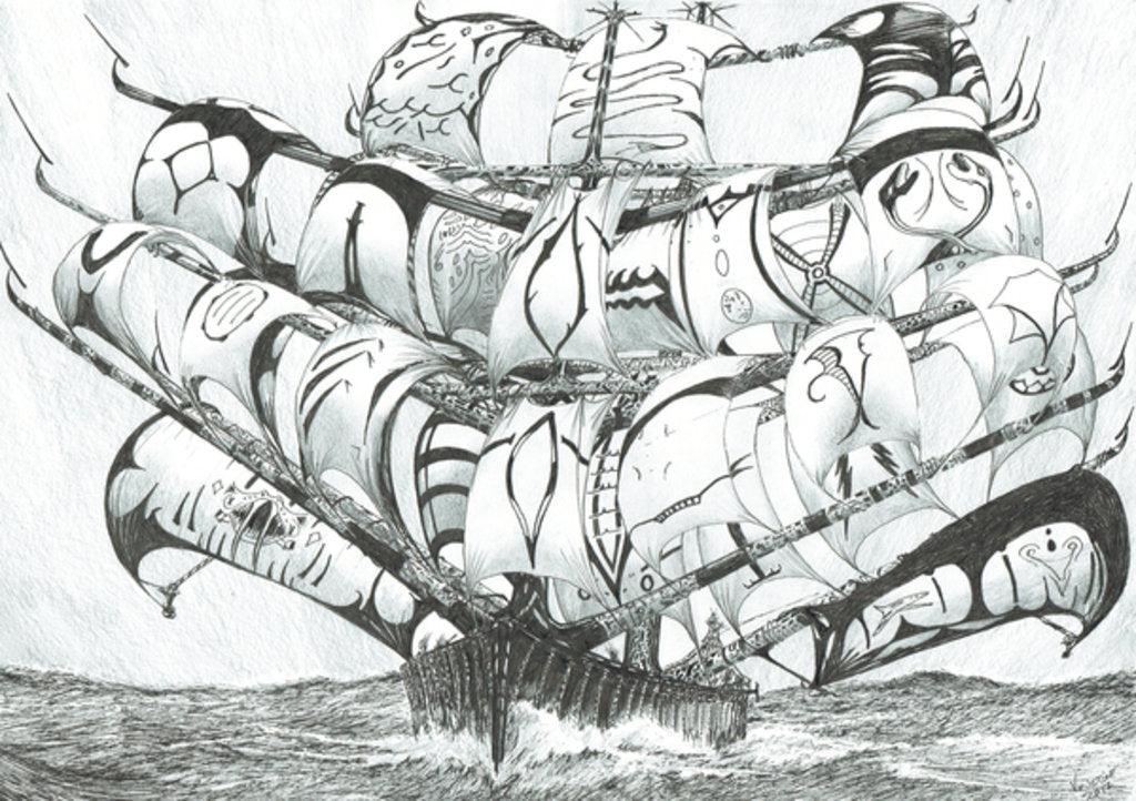 Detail of Storm Creators East Siberian Sea, 2017 by Vincent Alexander Booth