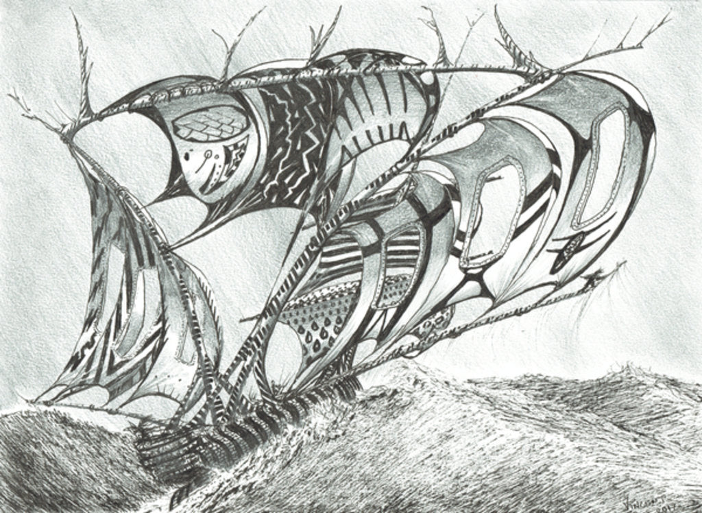 Detail of Storm Creators Sargasso Sea, 2017 by Vincent Alexander Booth