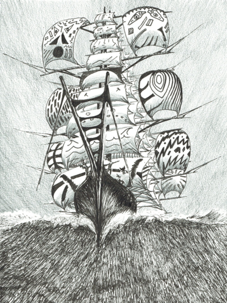 Detail of Storm Creators Ross Sea, 2017 by Vincent Alexander Booth