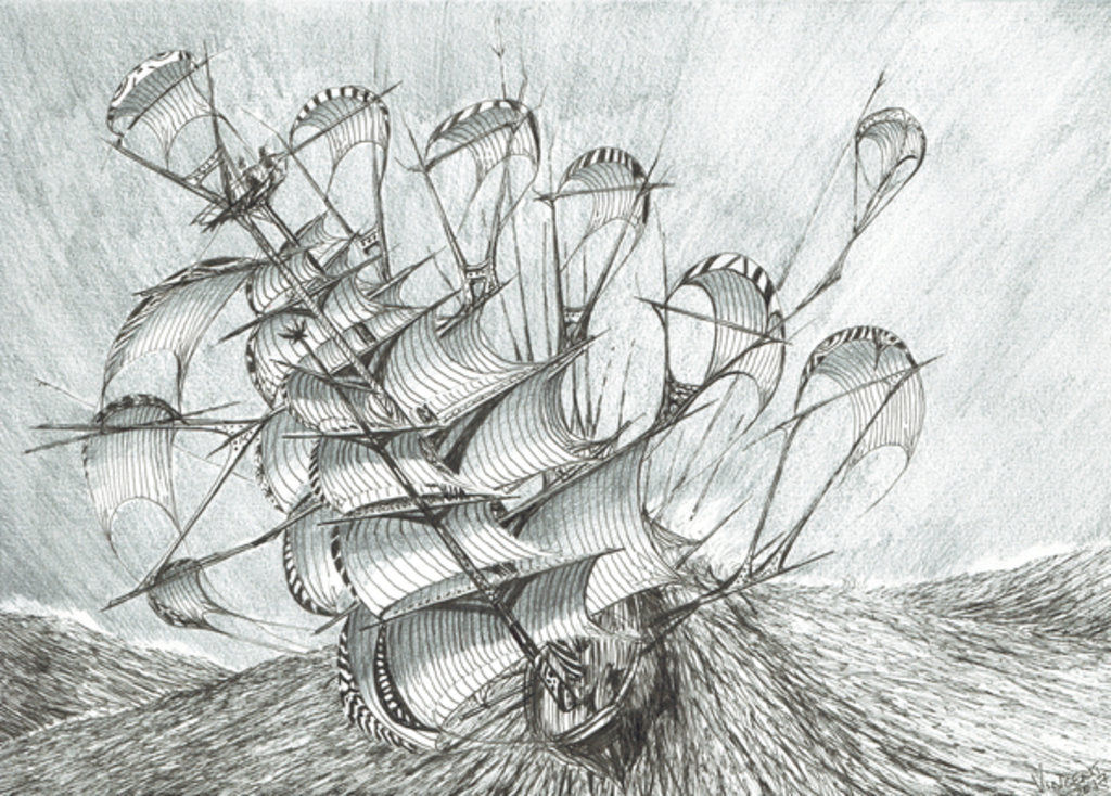 Detail of Storm Creators South China Sea, 2017 by Vincent Alexander Booth