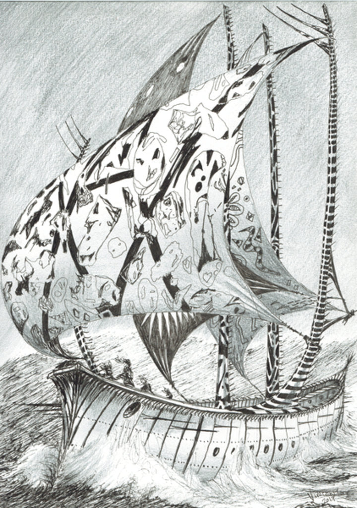 Detail of Storm Creators Kara Sea, 2017 by Vincent Alexander Booth