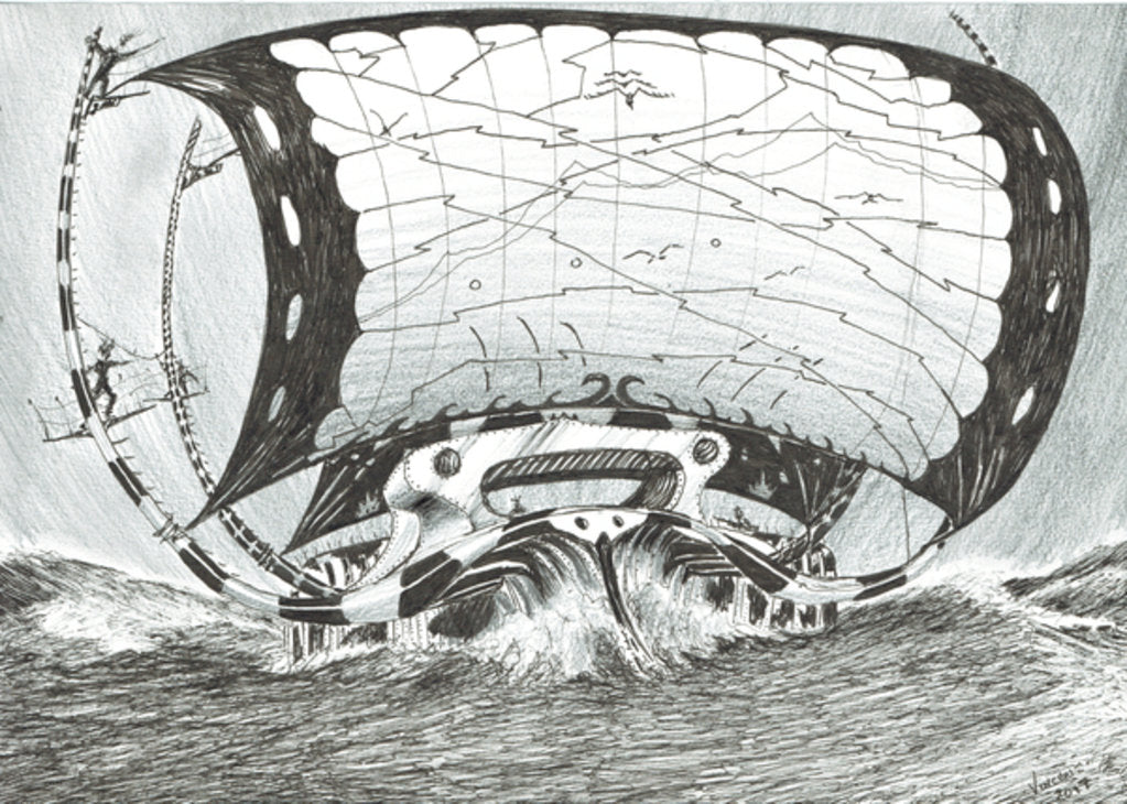 Detail of Storm Creators Chukchi Sea, 2017 by Vincent Alexander Booth