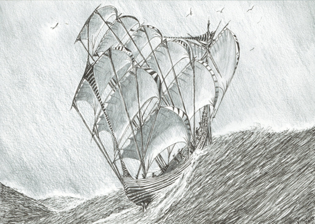 Detail of Storm Creators Coral Sea, 2017 by Vincent Alexander Booth