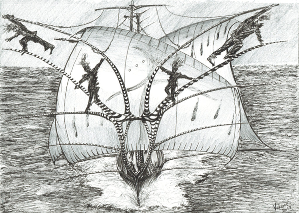 Detail of Storm Creators Bismarck Sea, 2017 by Vincent Alexander Booth