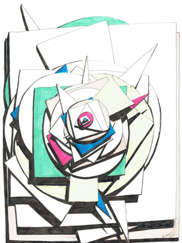 Detail of Stacked, 2017 by Vincent Alexander Booth