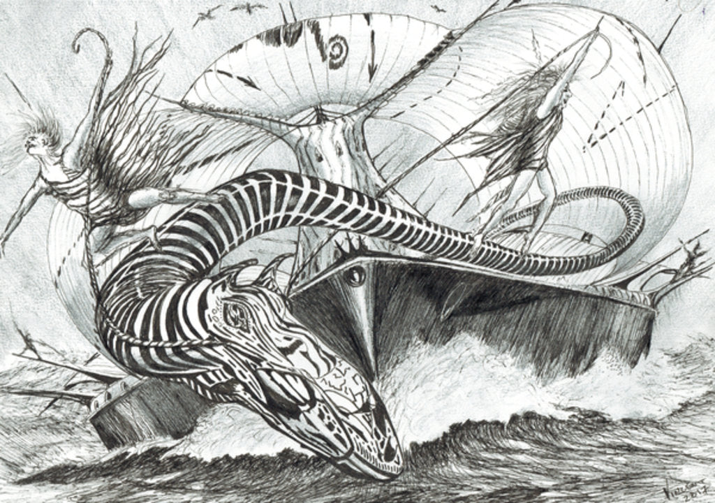 Detail of Storm Creators Baltic Sea, 2017 by Vincent Alexander Booth